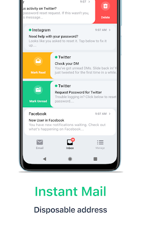 Temp Mail APK screenshot