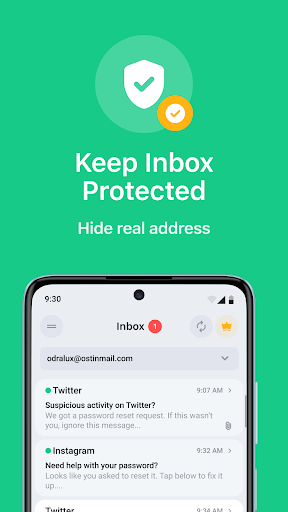 Temp Mail APK screenshot