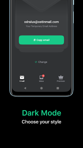 Temp Mail APK screenshot