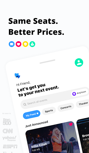 TickPick - Live Event Tickets APK screenshot