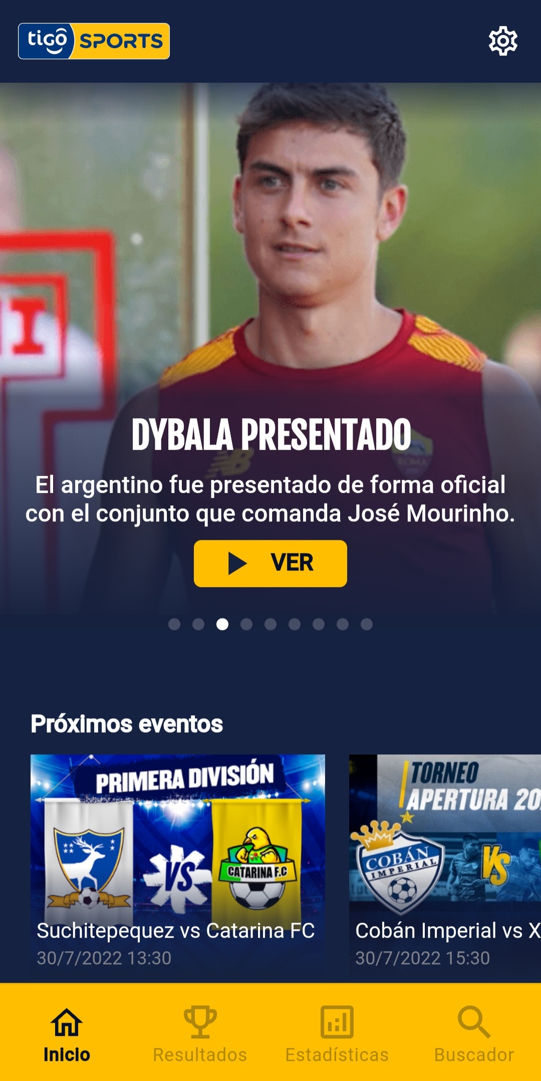 Tigo Sports Guatemala APK screenshot
