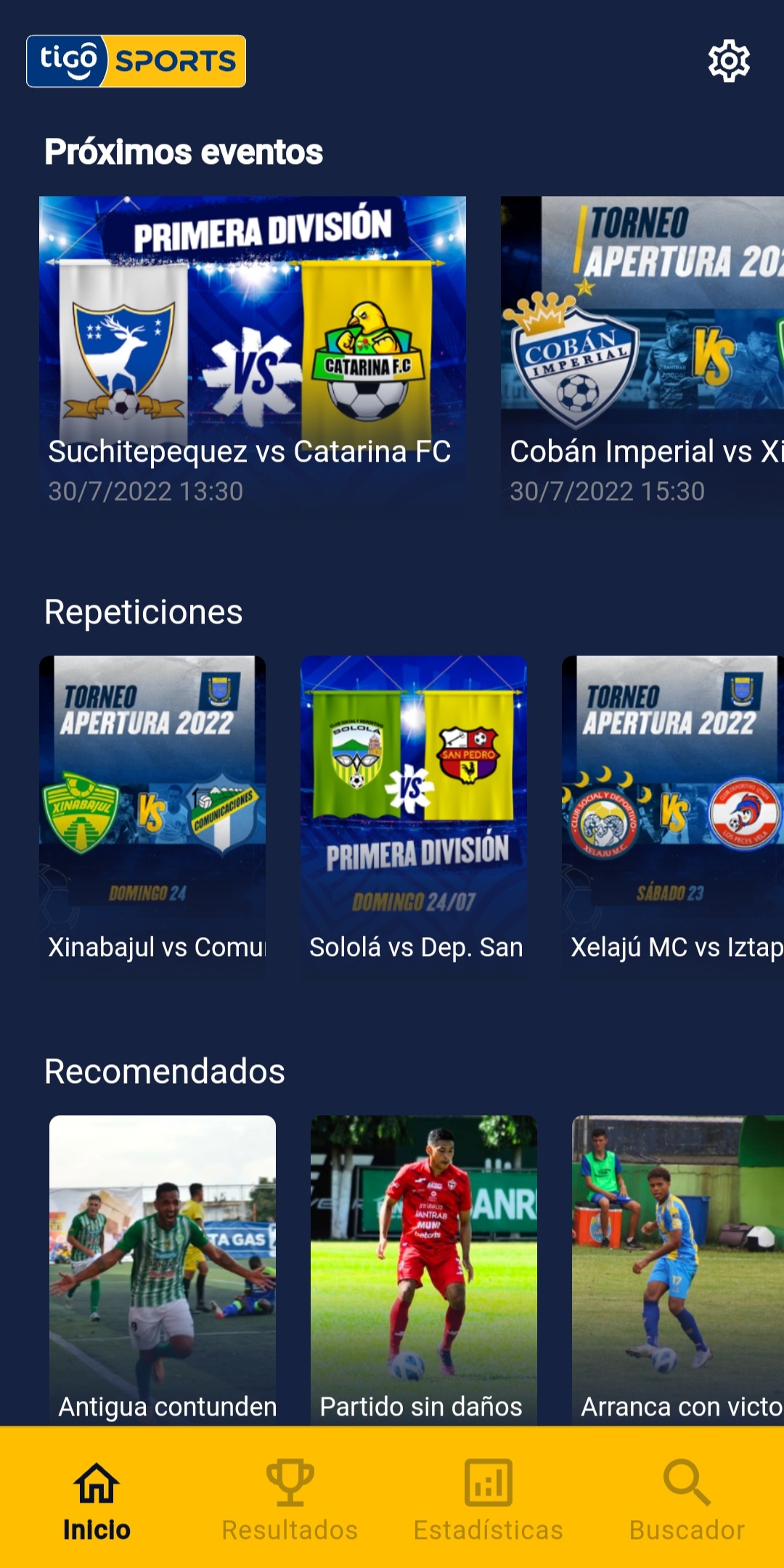 Tigo Sports Guatemala APK screenshot
