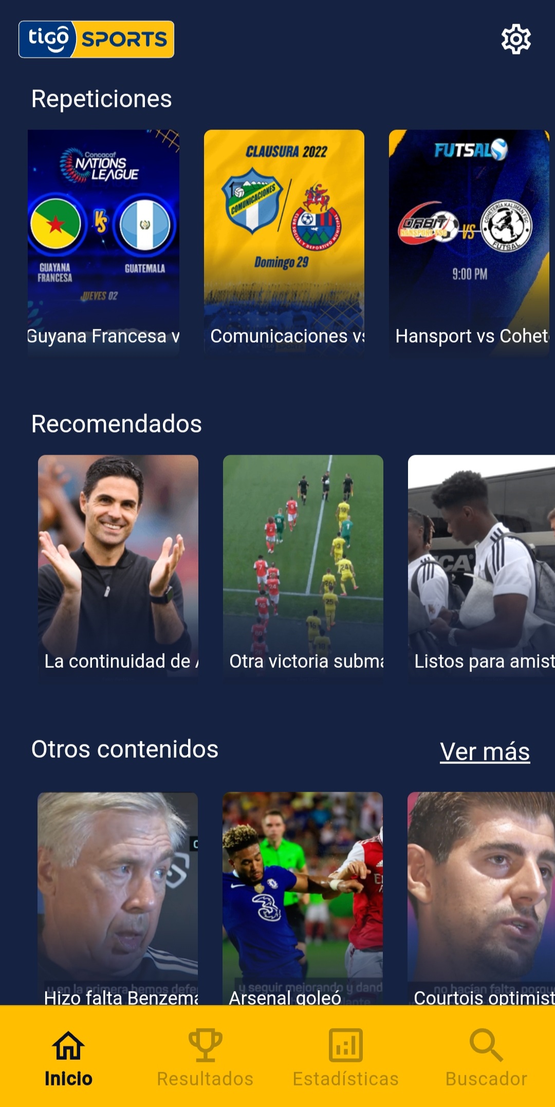 Tigo Sports Guatemala APK screenshot