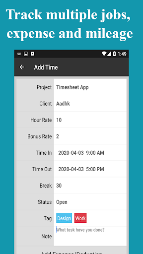 Timesheet - Work Hours Tracker APK 7