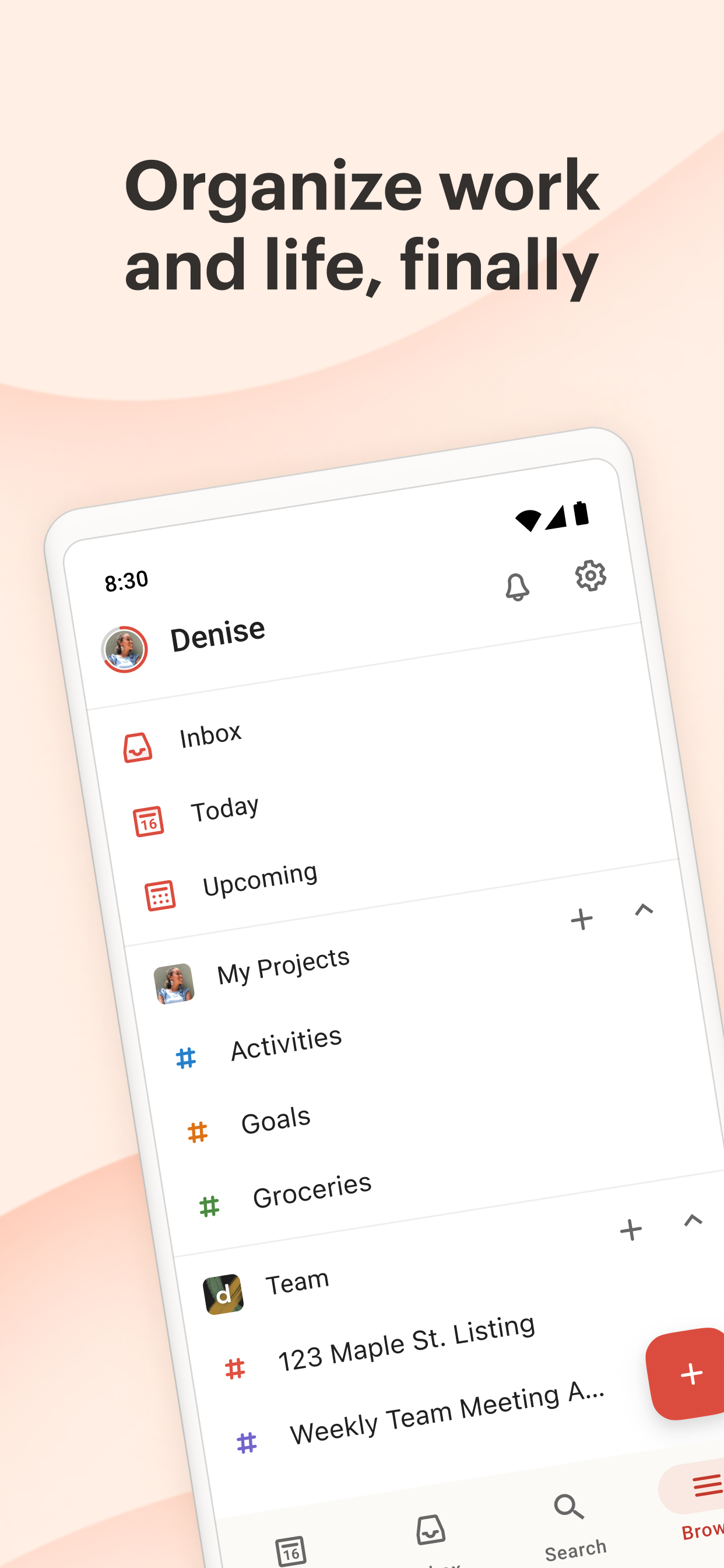 Todoist screenshot