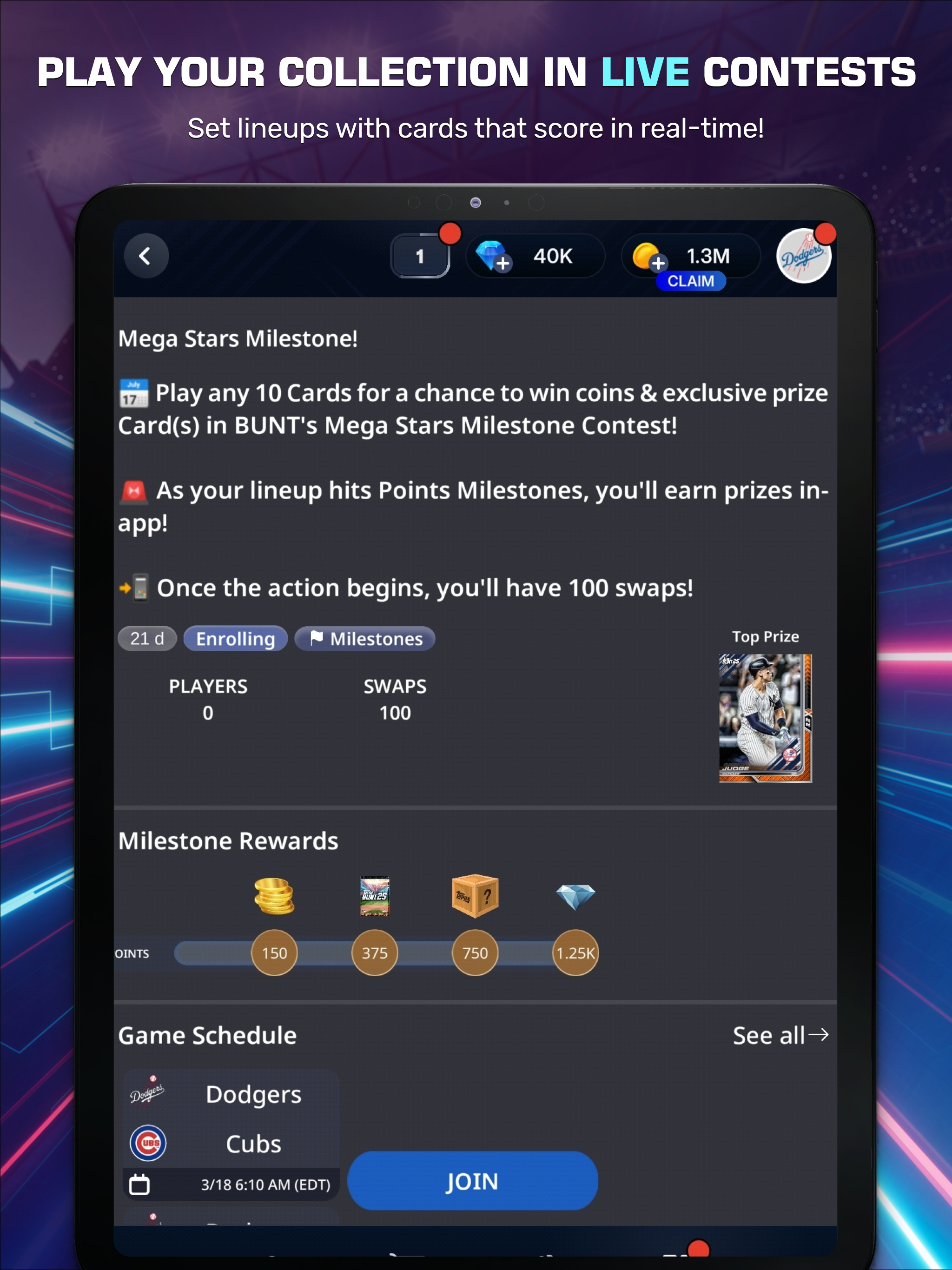 Topps® BUNT® MLB Card Trader APK screenshot