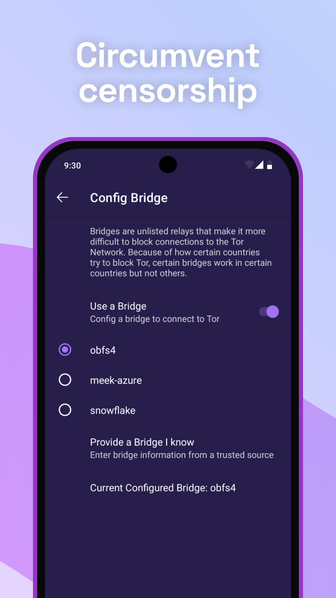 Tor APK screenshot