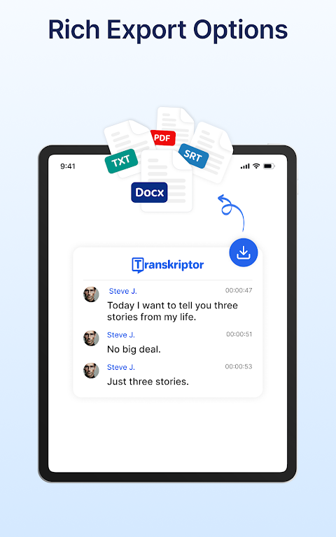 Transcribe Speech to Text APK screenshot