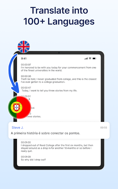 Transcribe Speech to Text APK screenshot