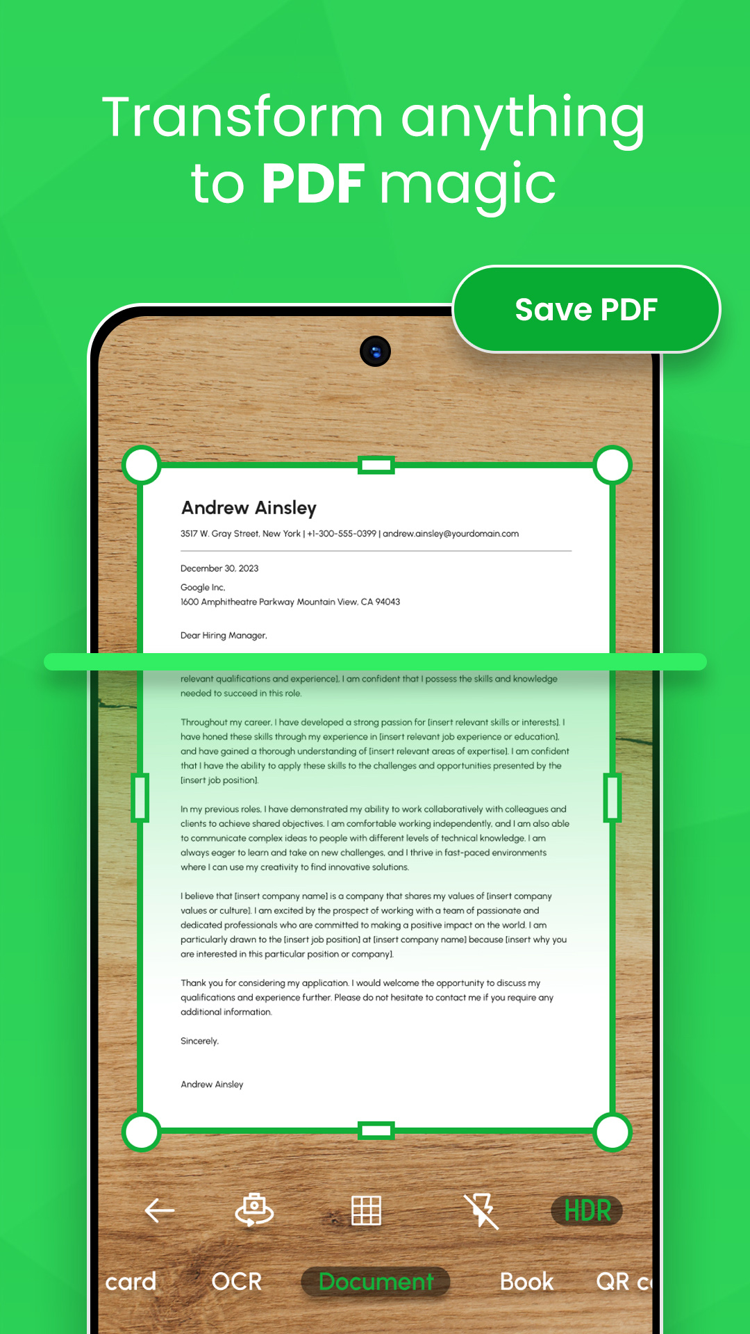 TreeFree -PDF scanner & OCR APK screenshot