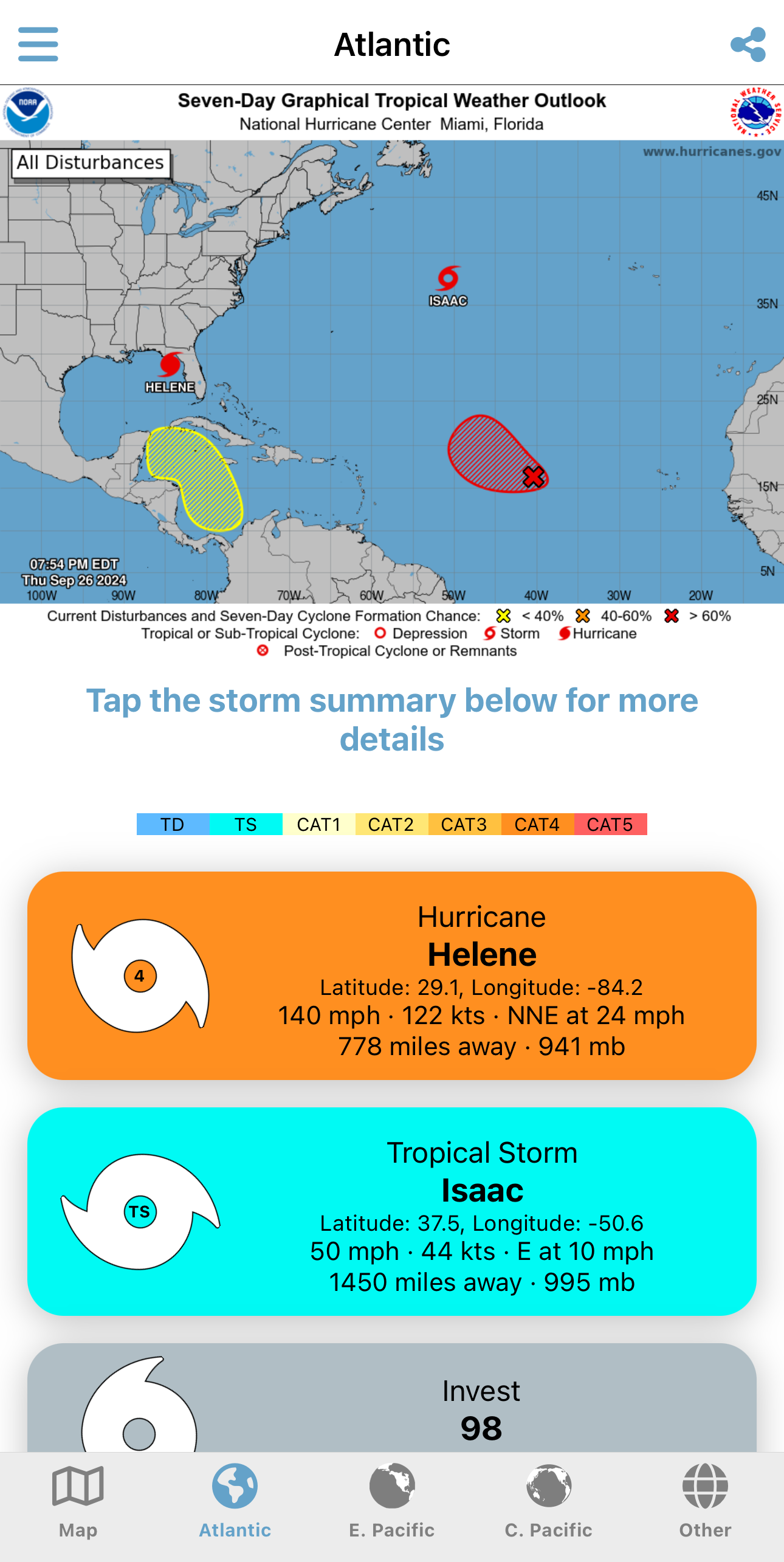 Tropical Hurricane Tracker APK screenshot