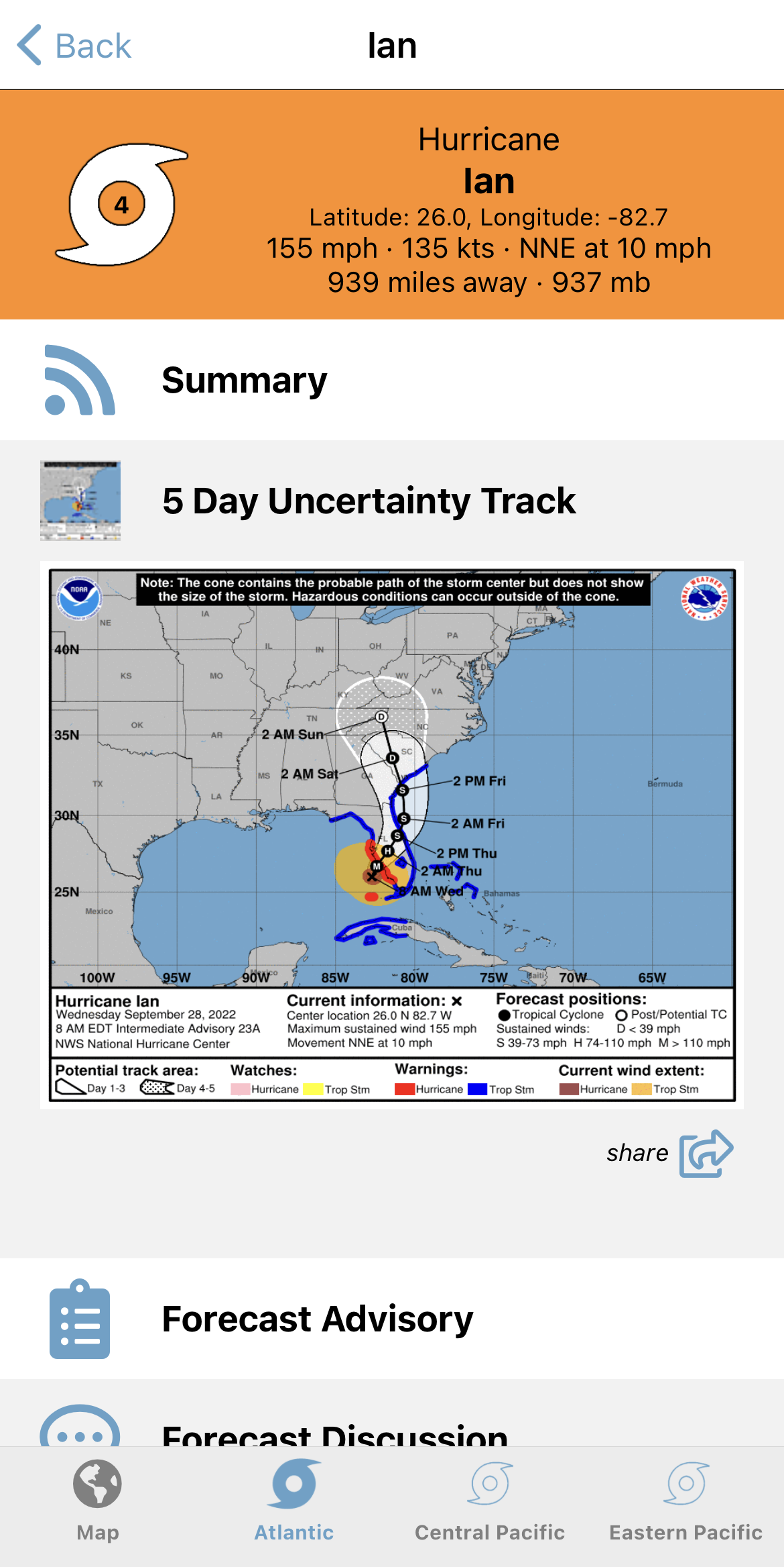 Tropical Hurricane Tracker APK screenshot