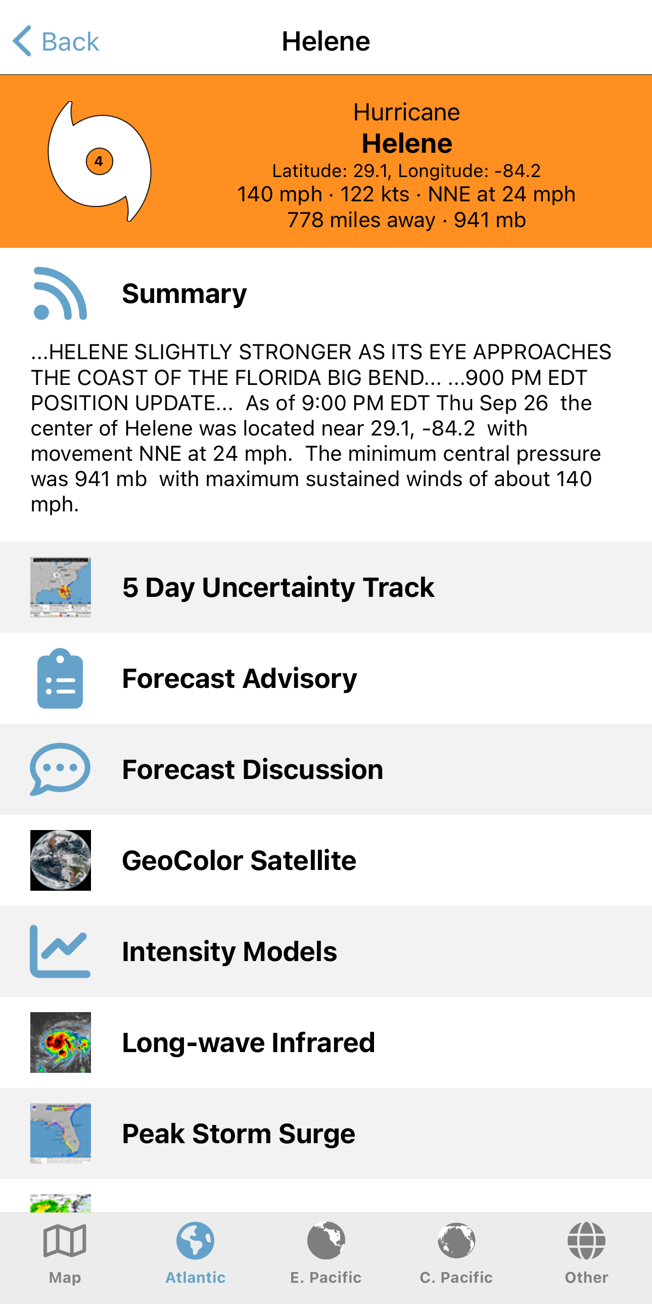 Tropical Hurricane Tracker APK screenshot