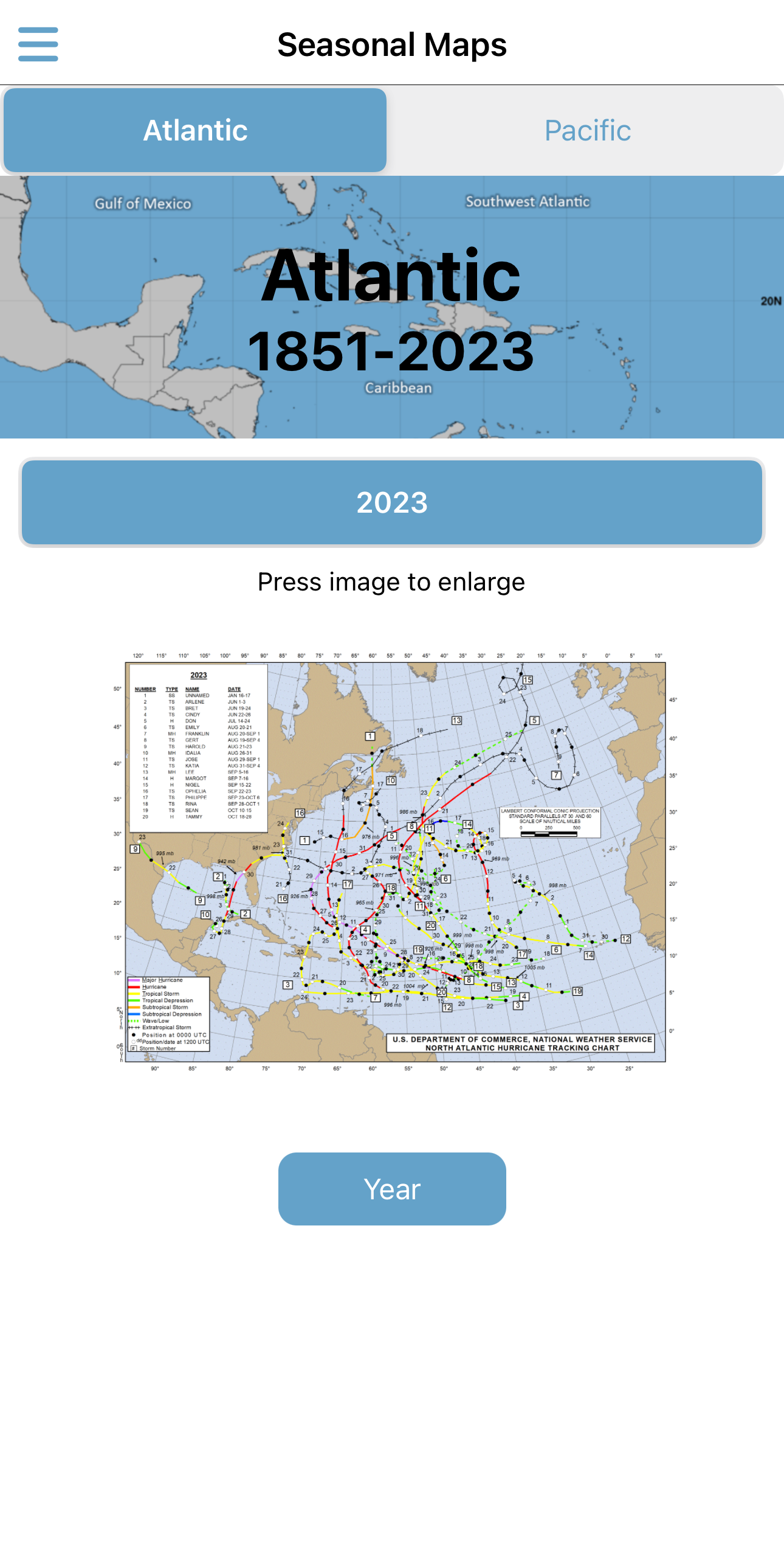 Tropical Hurricane Tracker APK screenshot