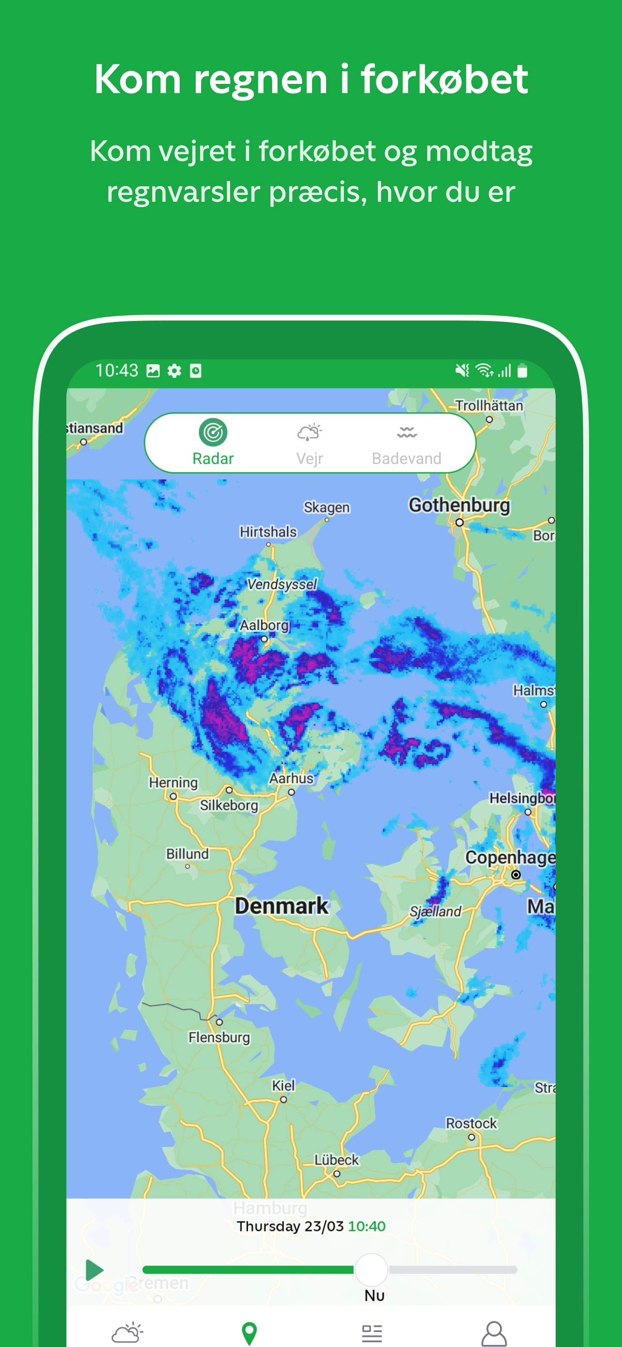 TV 2 Vejr - dagens vejrudsigt APK screenshot