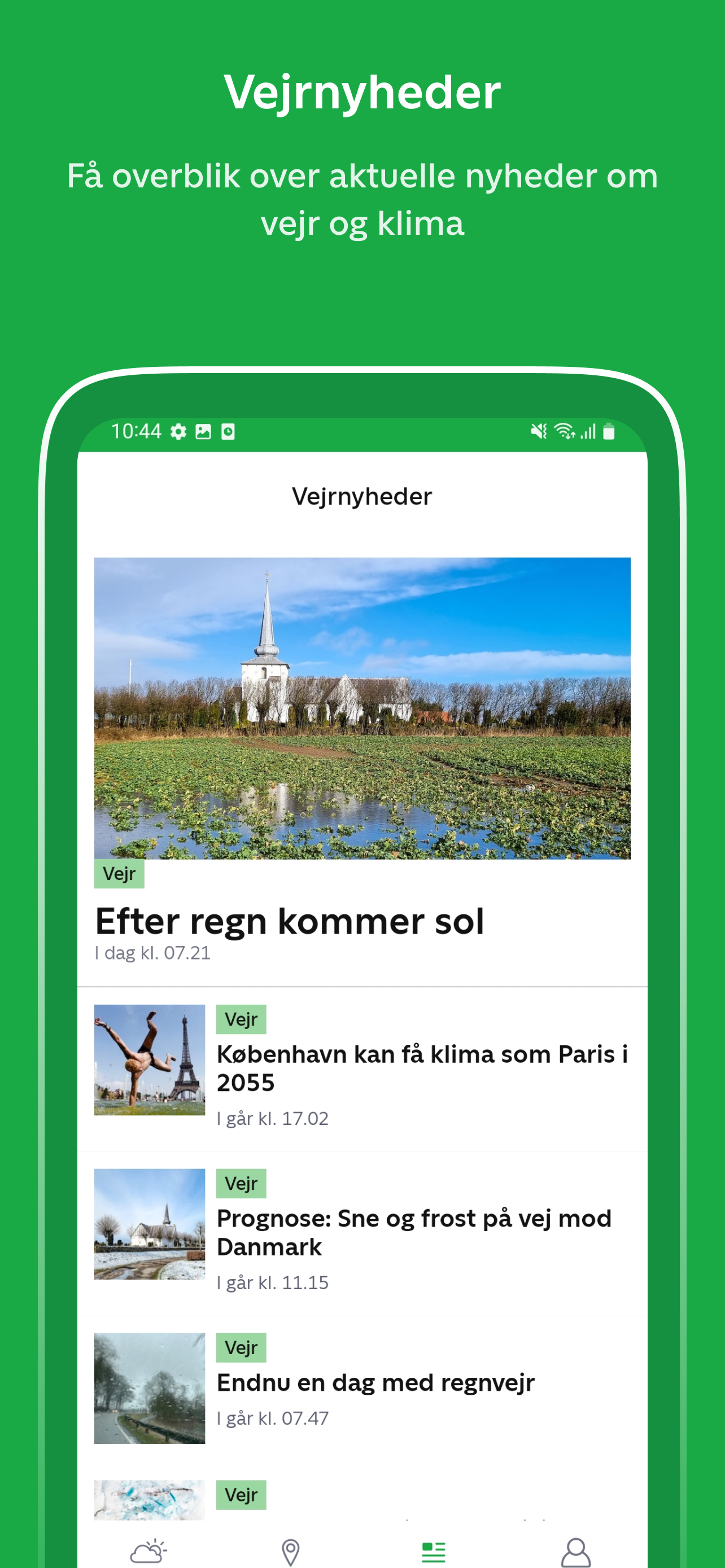 TV 2 Vejr - dagens vejrudsigt APK screenshot