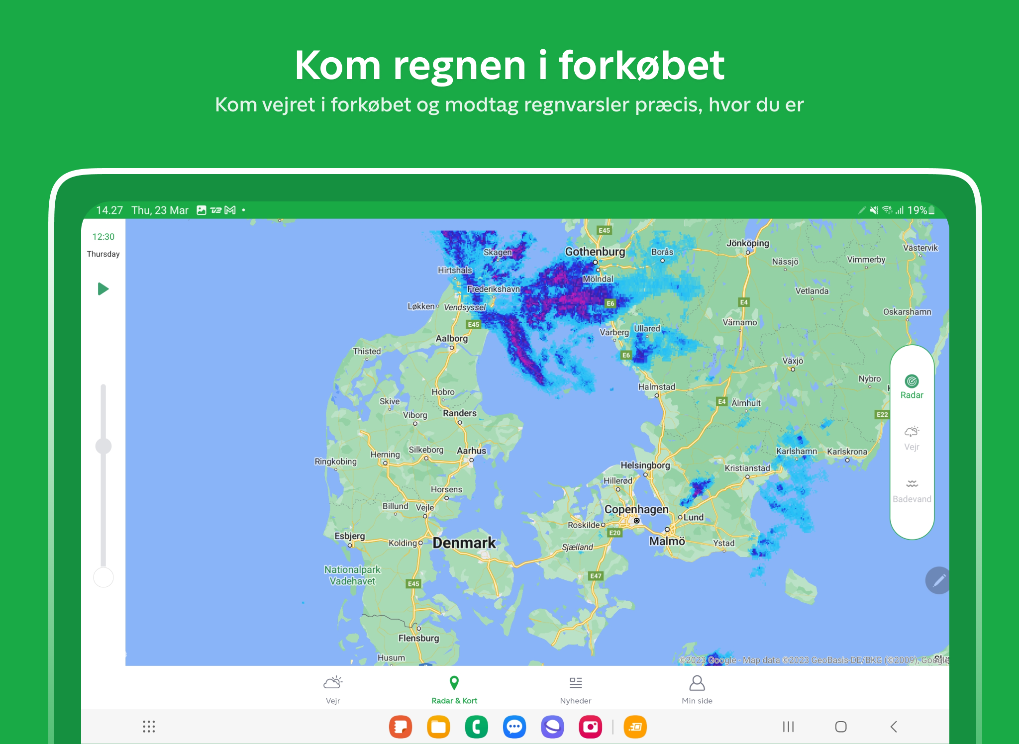 TV 2 Vejr - dagens vejrudsigt APK screenshot