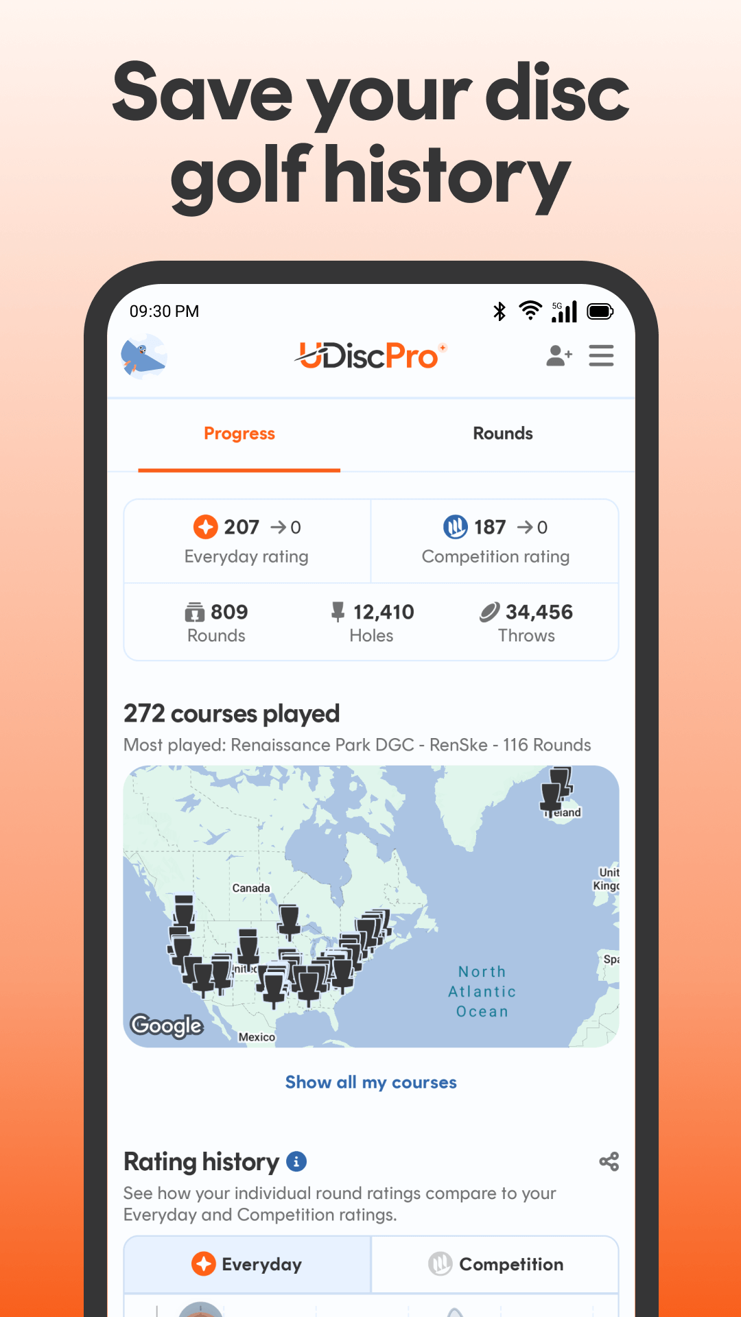 UDisc Disc Golf App APK screenshot
