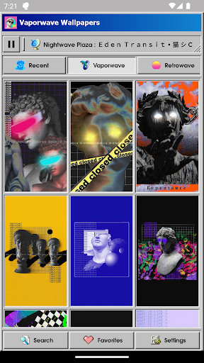 Vaporwave Wallpapers & Radio APK screenshot