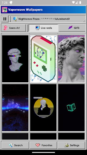 Vaporwave Wallpapers & Radio APK screenshot