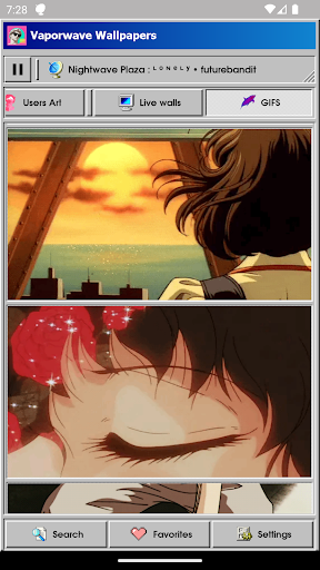 Vaporwave Wallpapers & Radio APK screenshot
