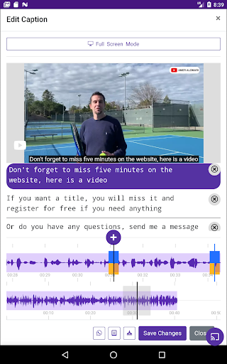 Video Subtitle Generator APK screenshot