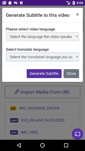 Video Subtitle Generator APK screenshot