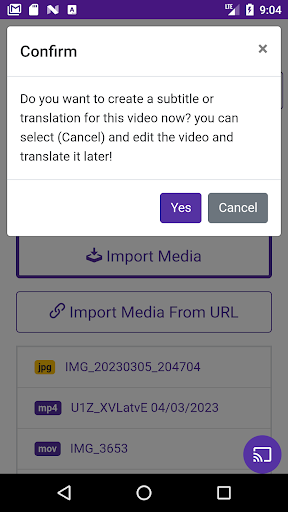 Video Subtitle Generator APK screenshot