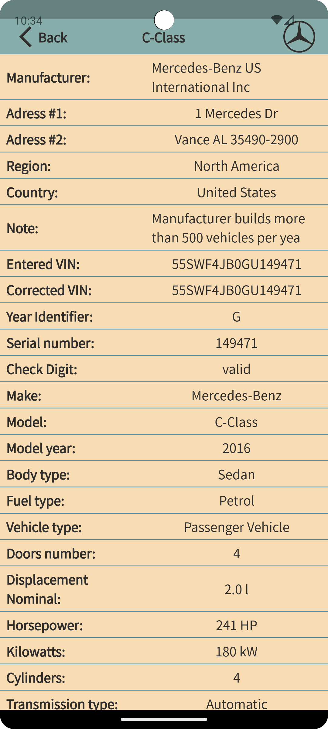 VIN Decoder & Vin check APK screenshot