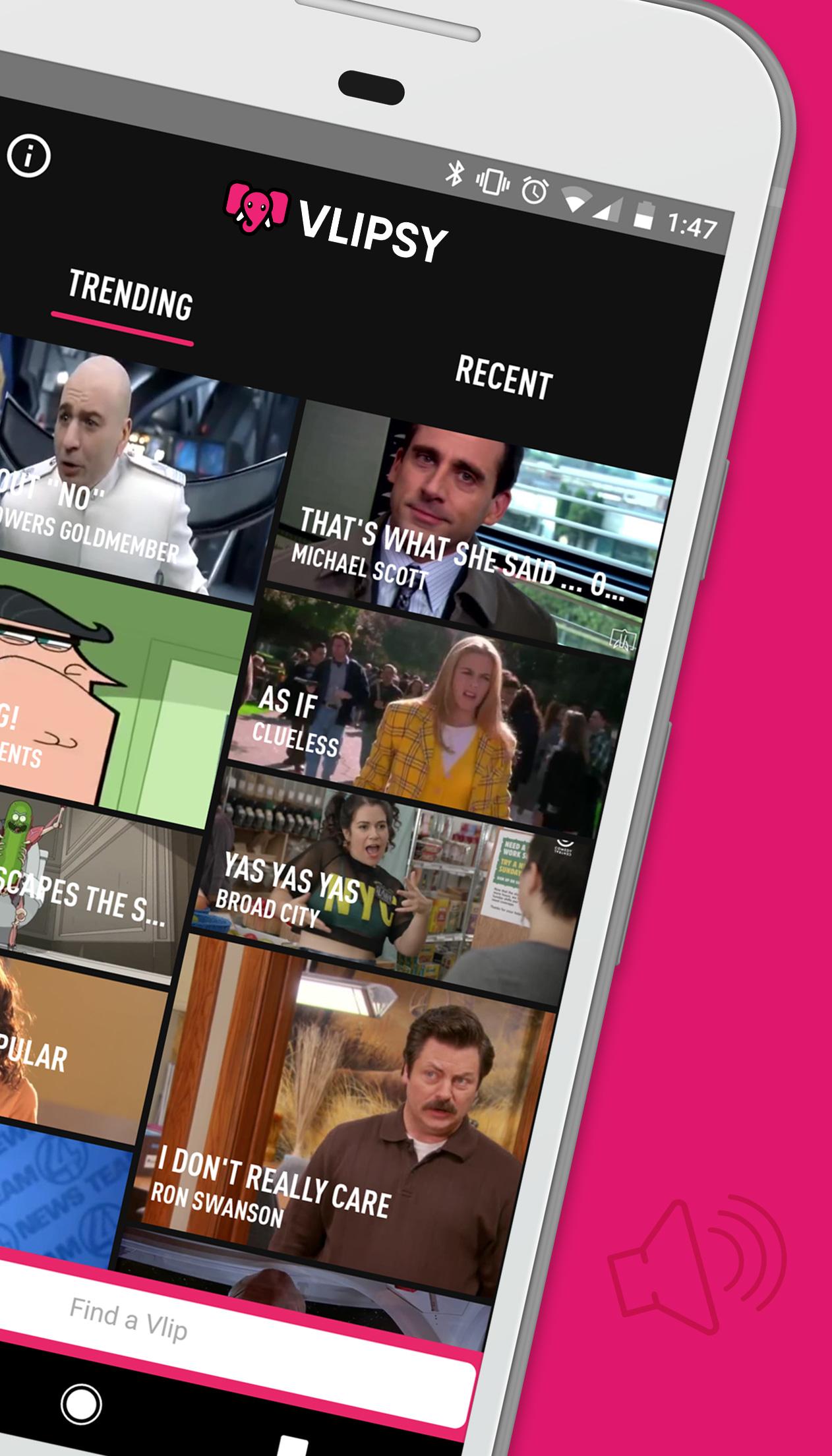 VLIPSY: Video Clips for Messaging screenshot