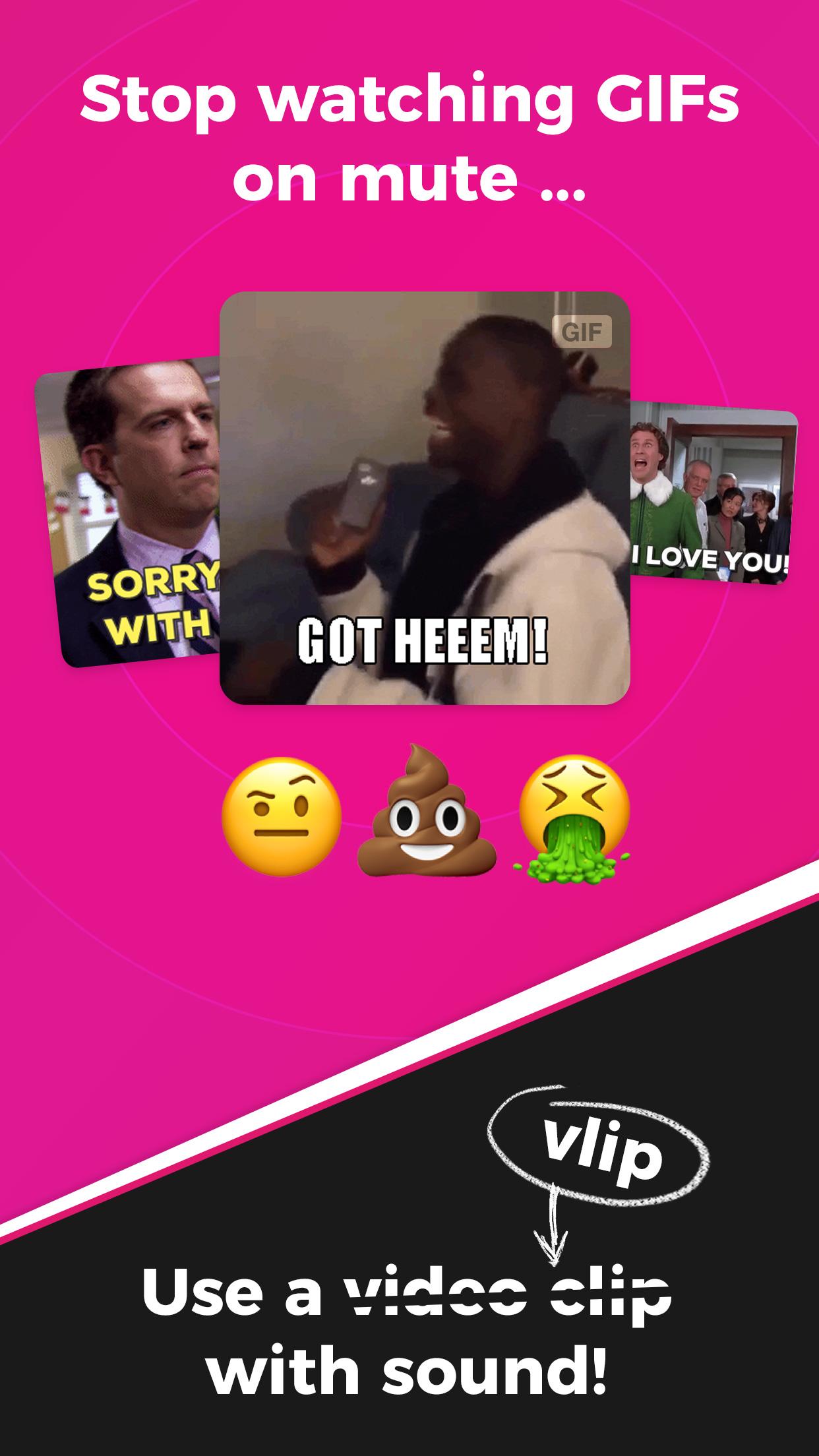VLIPSY: Video Clips for Messaging screenshot