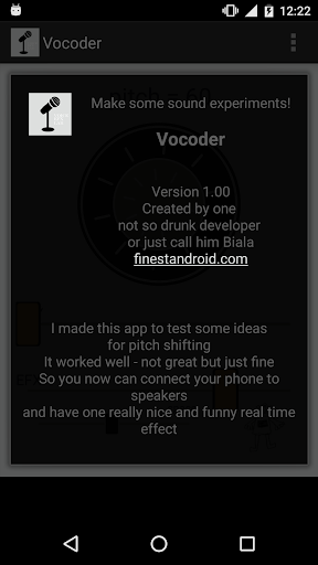 Vocoder - изменение голоса APK screenshot