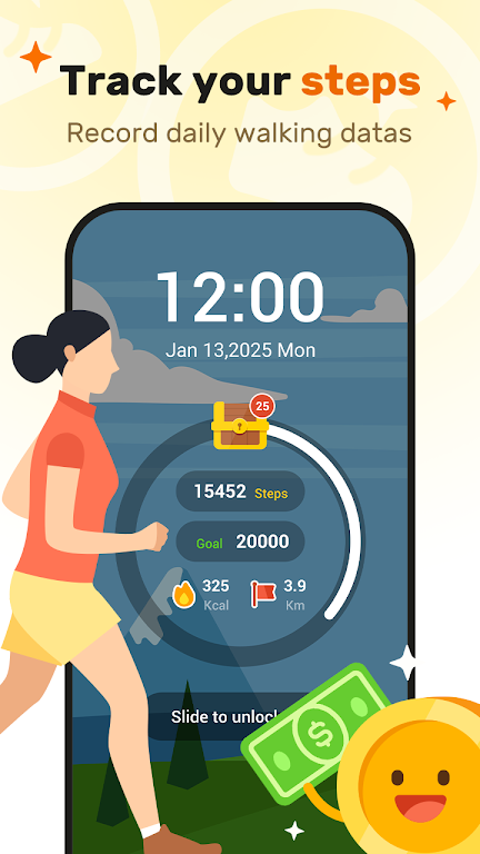 WalkEarn - Steps to Cash APK screenshot