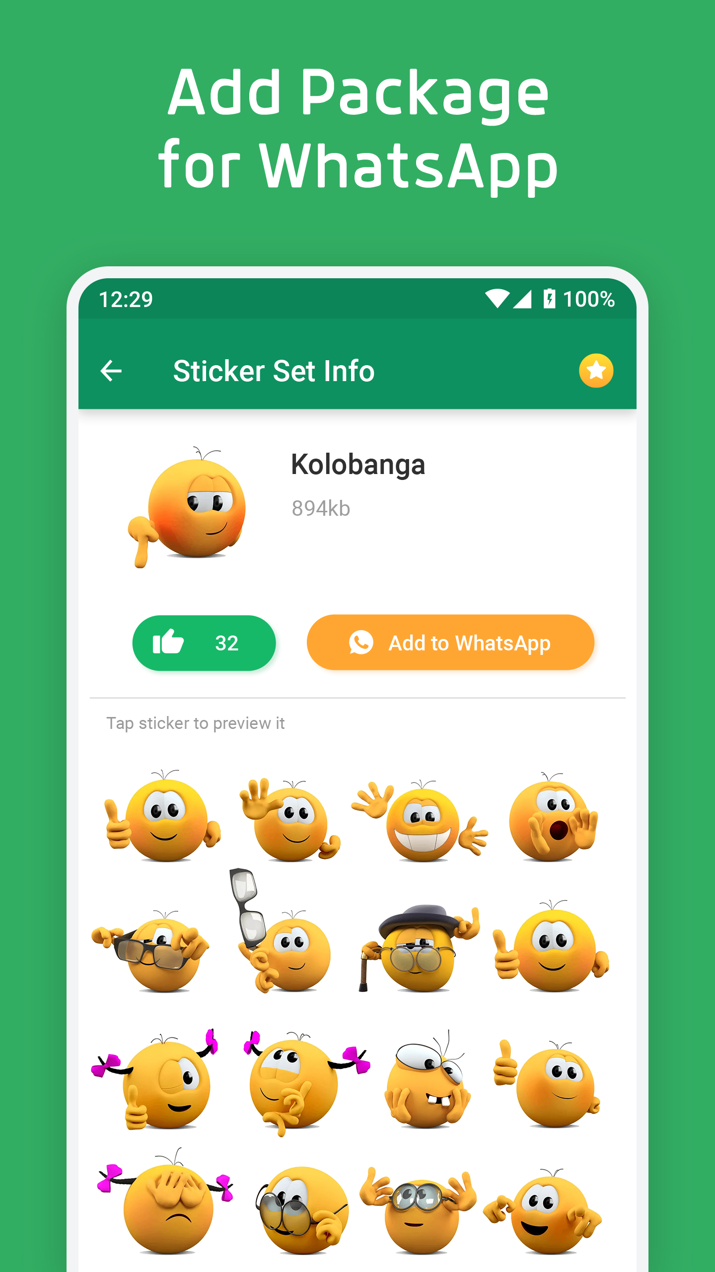 Стикеры для WhatsApp и Эмодзи APK screenshot