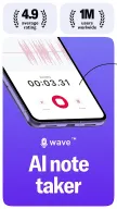 Wave AI Note Taker APK screenshot