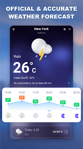 Weather app - Radar & Widget APK screenshot
