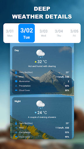 Weather app - Radar & Widget APK screenshot