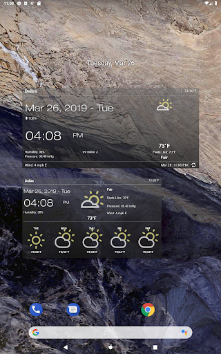 Виджет погоды и часов APK screenshot