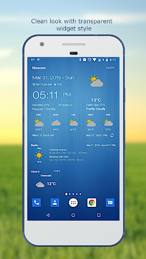 Виджет погоды и часов APK screenshot
