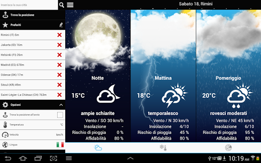 Weather for Italy APK screenshot