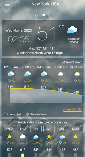 Weather forecast APK screenshot