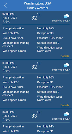 Weather forecast APK screenshot