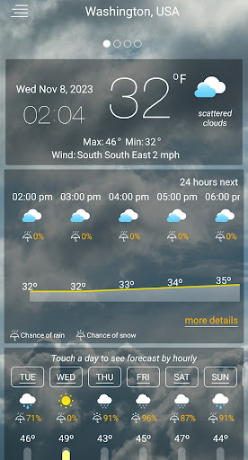 Weather forecast APK screenshot