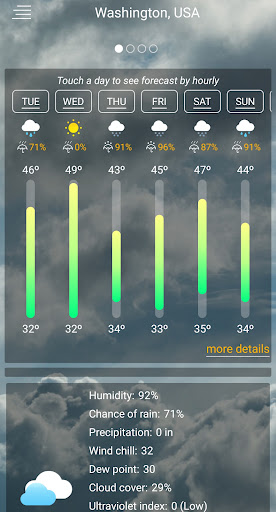 Weather forecast APK screenshot