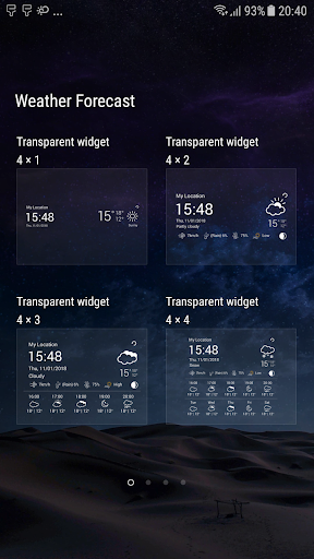 Weather forecast APK screenshot