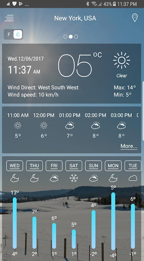 Weather forecast APK screenshot