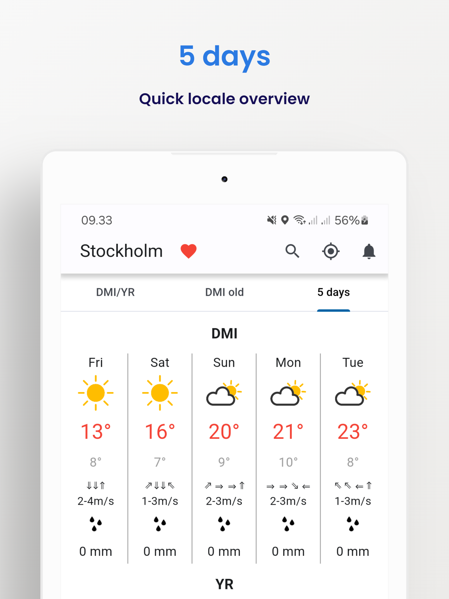 Weather From DMI and YR APK screenshot