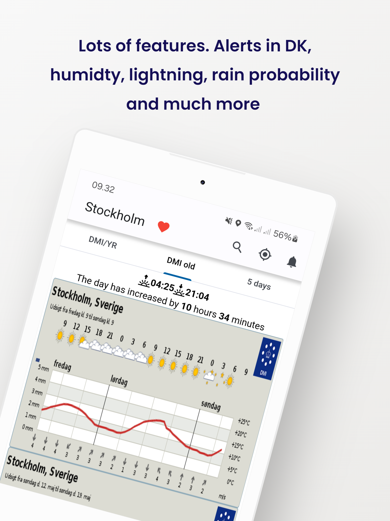 Weather From DMI and YR APK screenshot