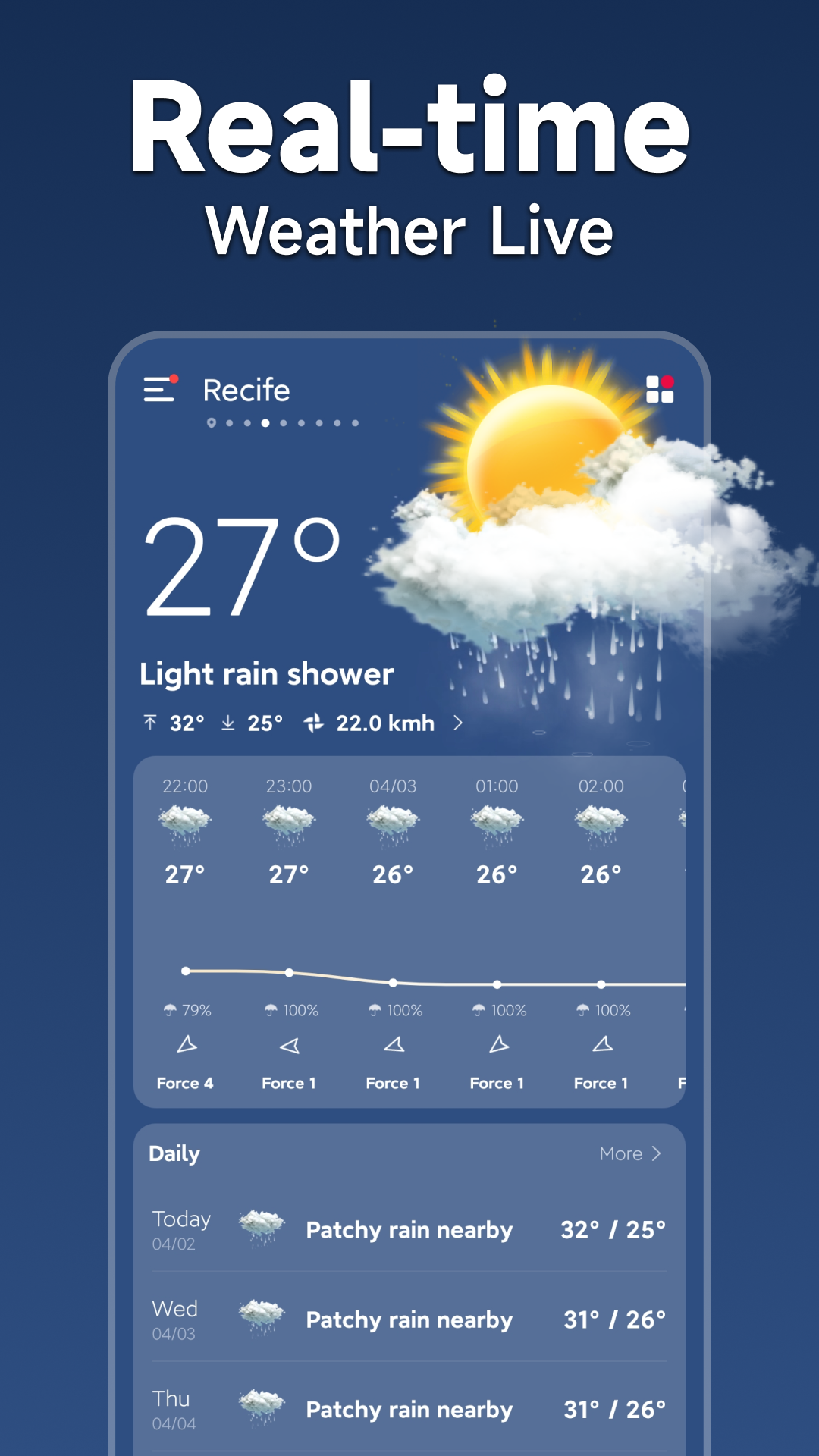 Погода - Радар дождя и виджет APK screenshot