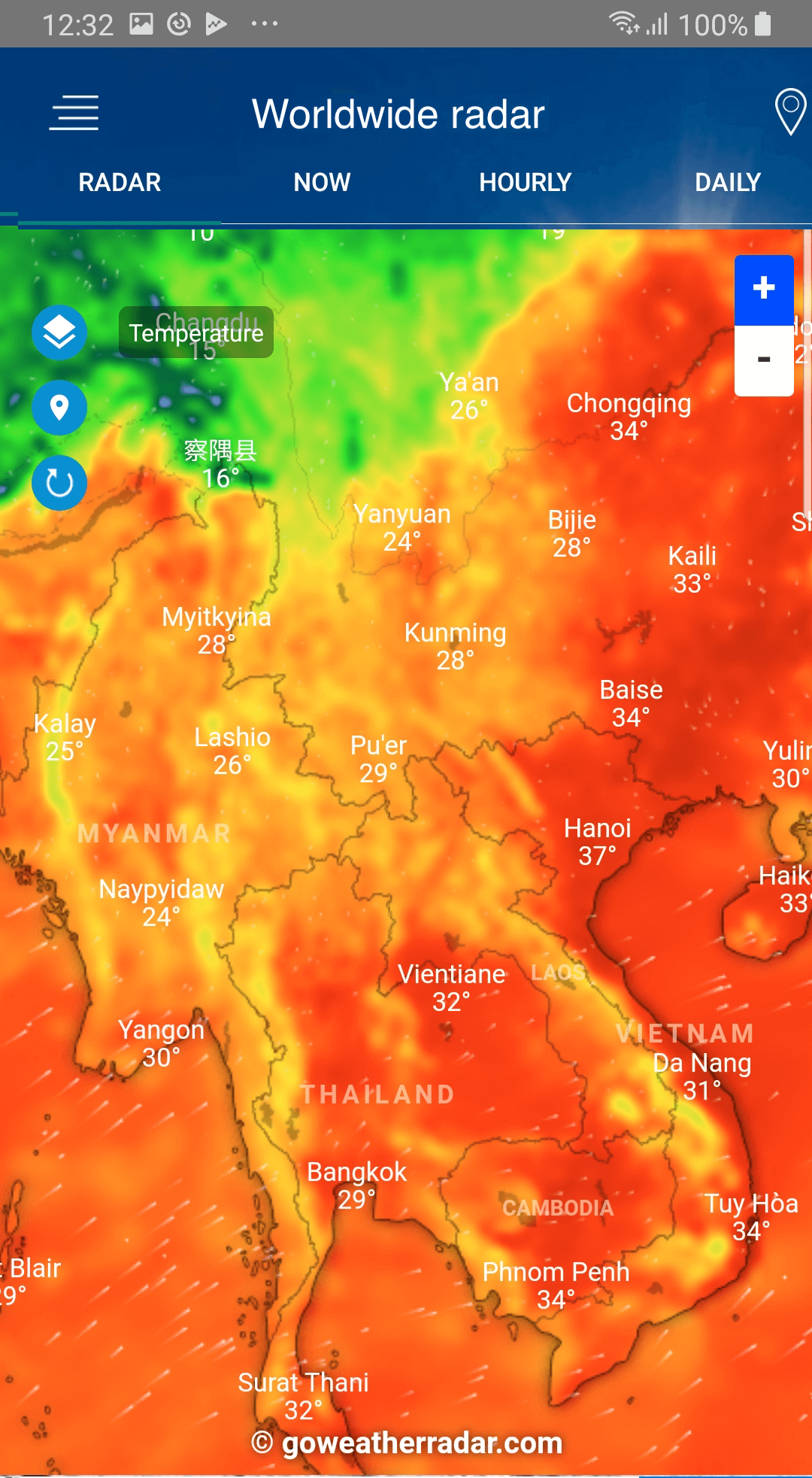 Weather Radar - Windy, rain ra APK screenshot
